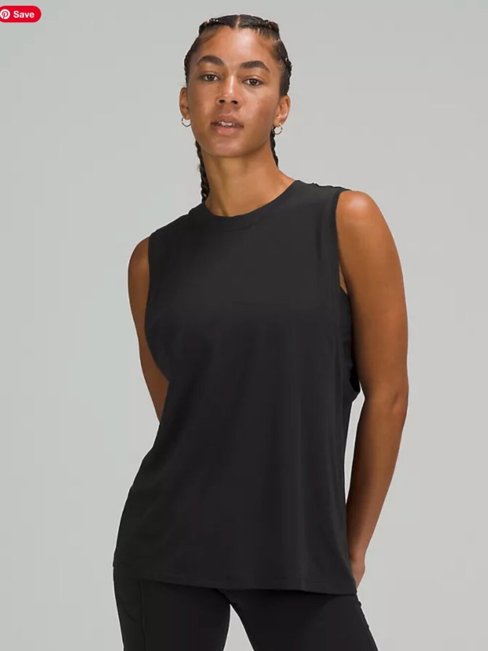 Lululemon All Yours Tank Top, Black, Size 8